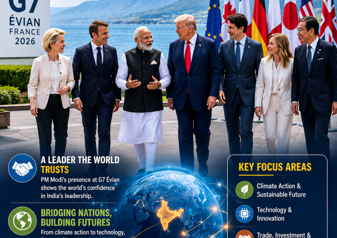 Modi At G7 Evian