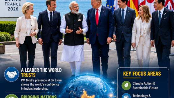Modi At G7 Evian